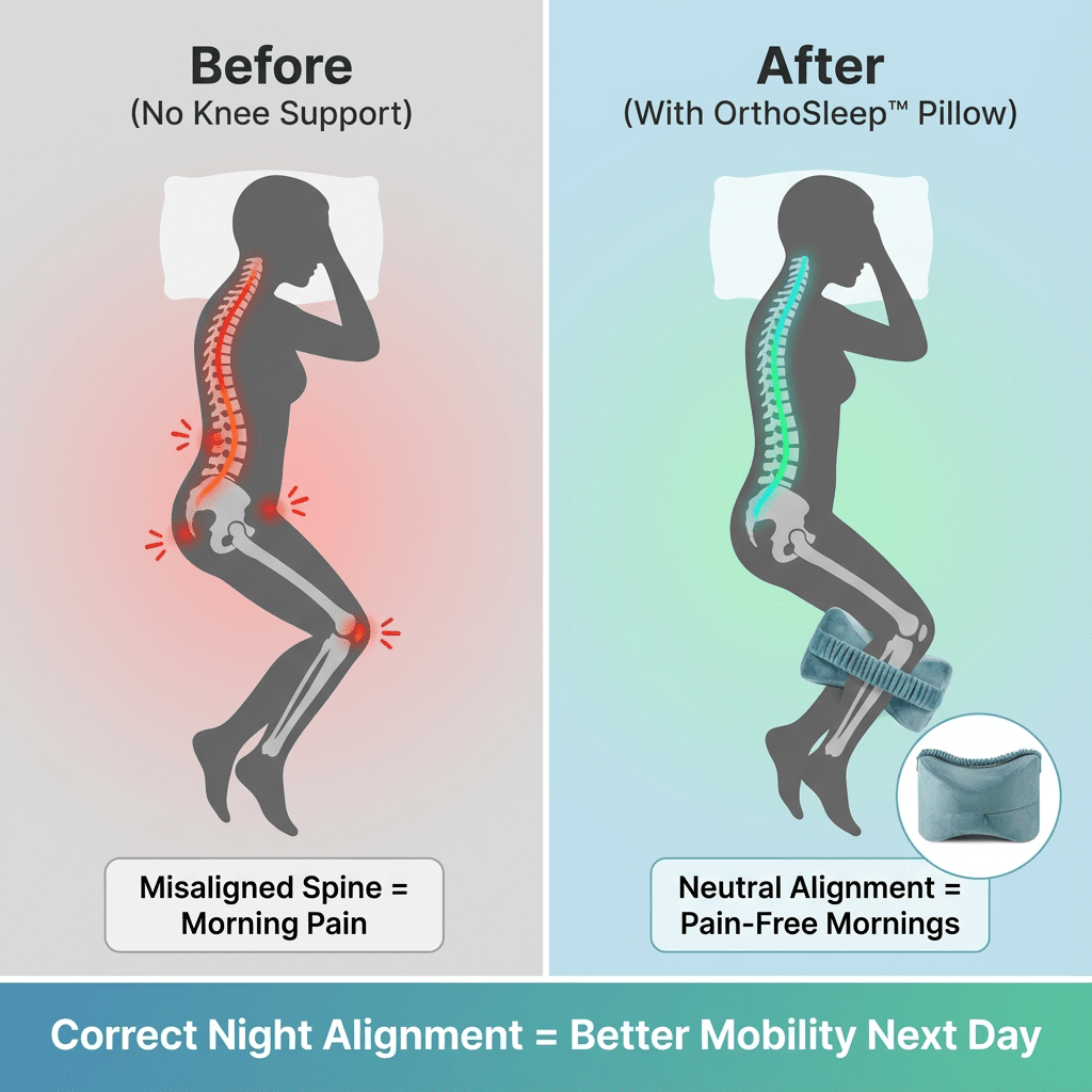 OrthoSleep™ Knee Alignment Pillow